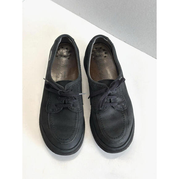 Mephisto Air Jet Women's 8.5 Black Leather Lace Up Casual Comfort Oxford Shoes - Picture 4 of 14